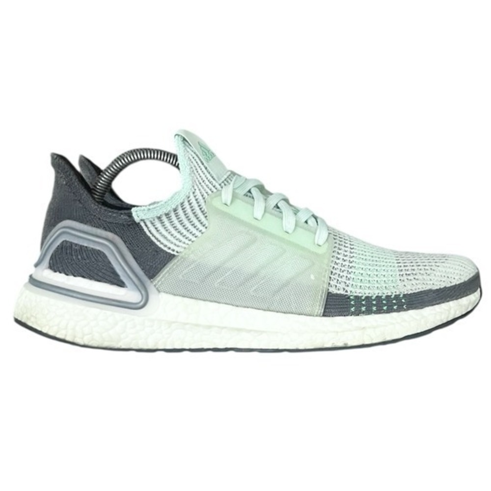 Adidas Ultraboost 19 Running Shoes Women Mint Green Grey White Size 10.5 FV3285